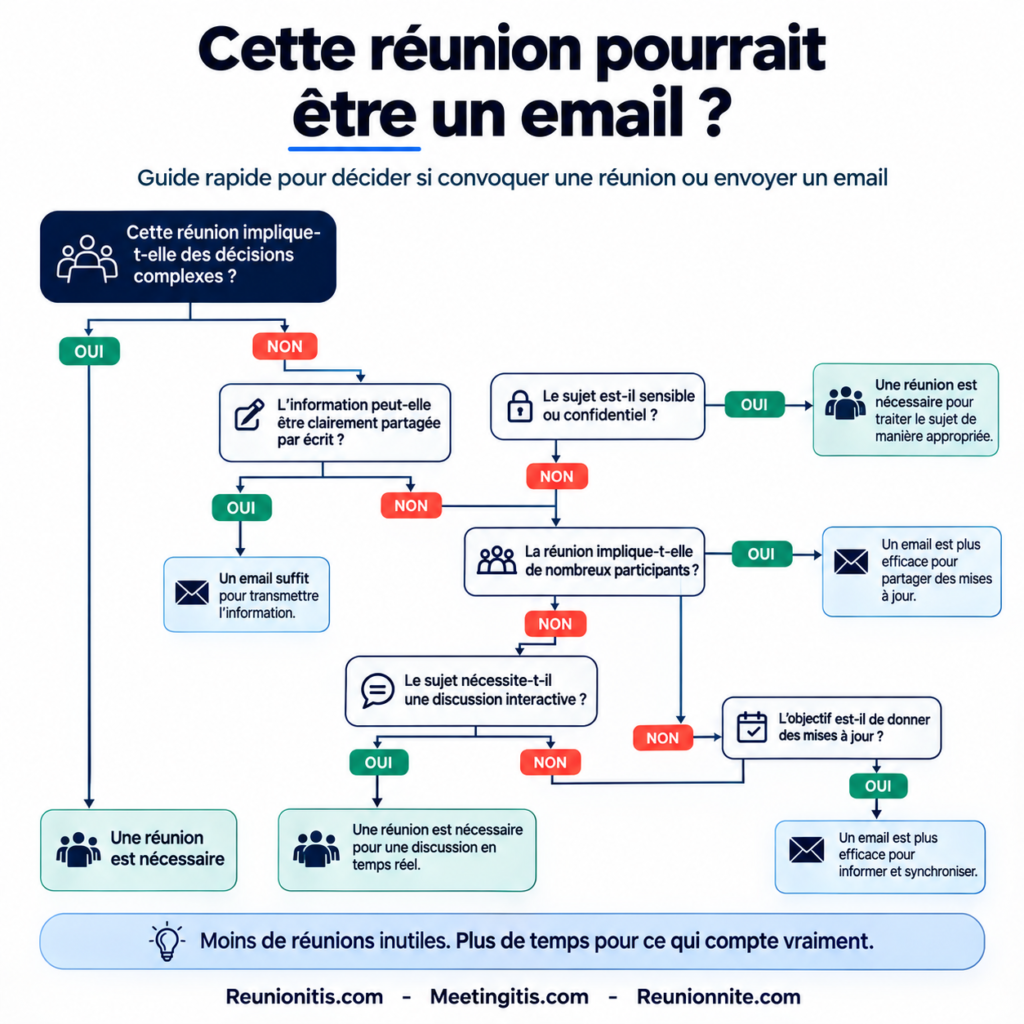 Cette réunion pourrait etre un email. Reunionite. Reunionnite.